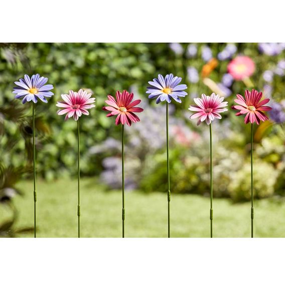 Garden Gear Metal Daisy Stake Set of Six